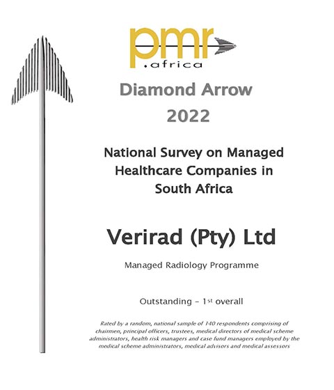 PMR Diamond Arrow Award Radiology 2022